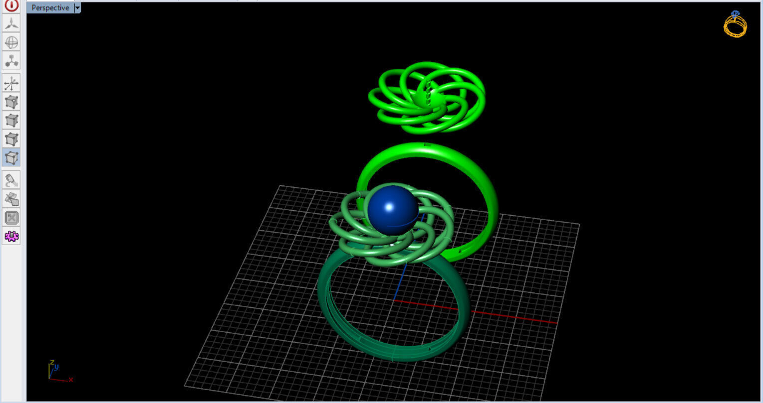 Infinite Blossom Ring 3D print model_9