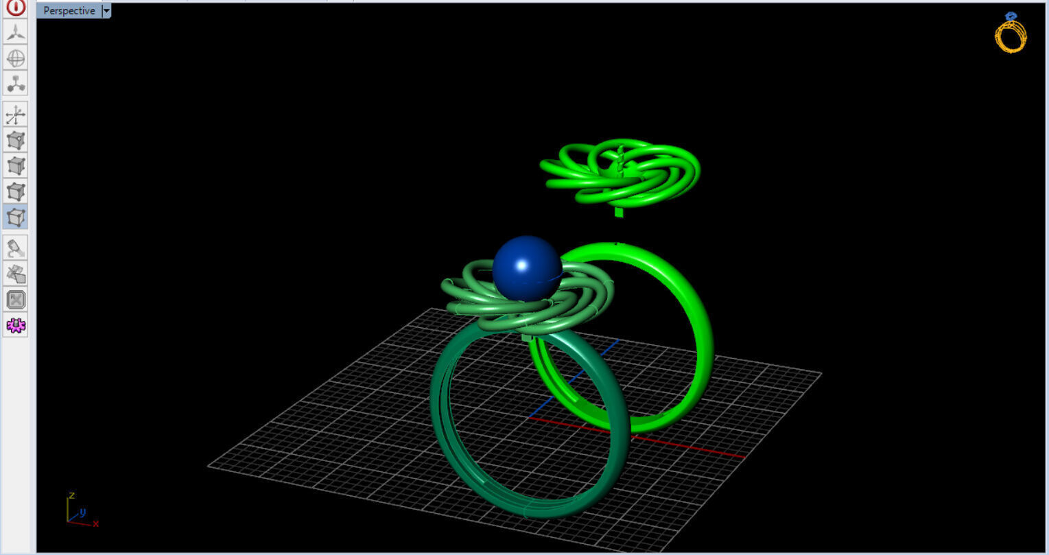 Infinite Blossom Ring 3D print model_30