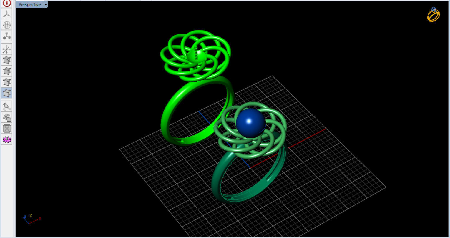 Infinite Blossom Ring 3D print model_32
