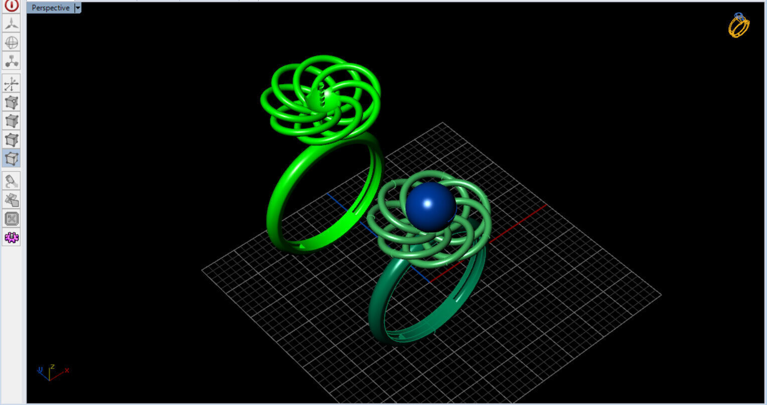 Infinite Blossom Ring 3D print model_7
