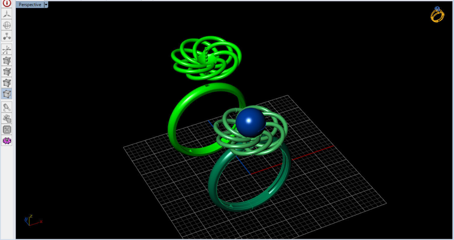 Infinite Blossom Ring 3D print model_31