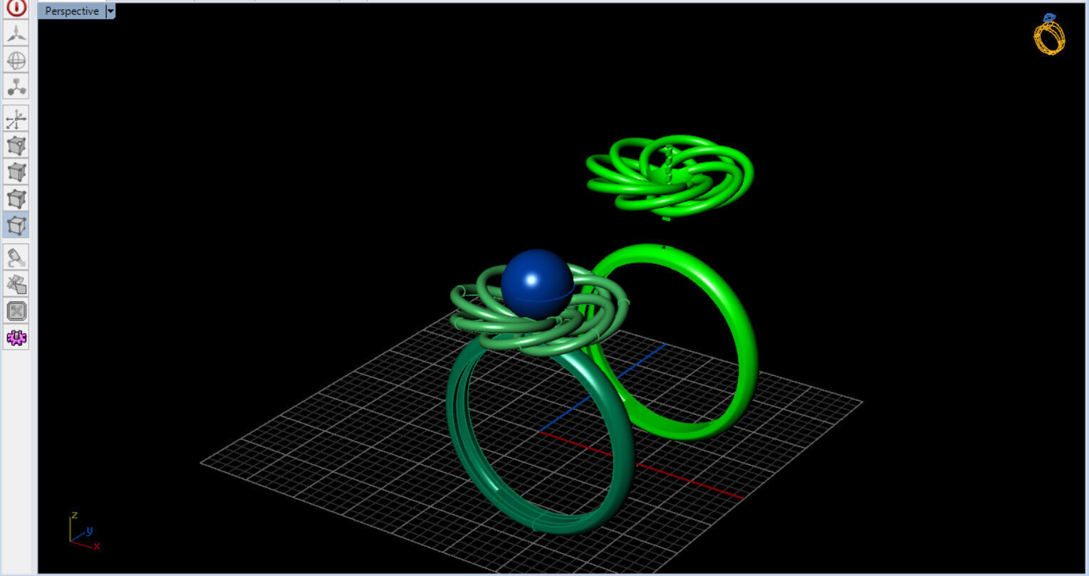 Infinite Blossom Ring 3D print model_10