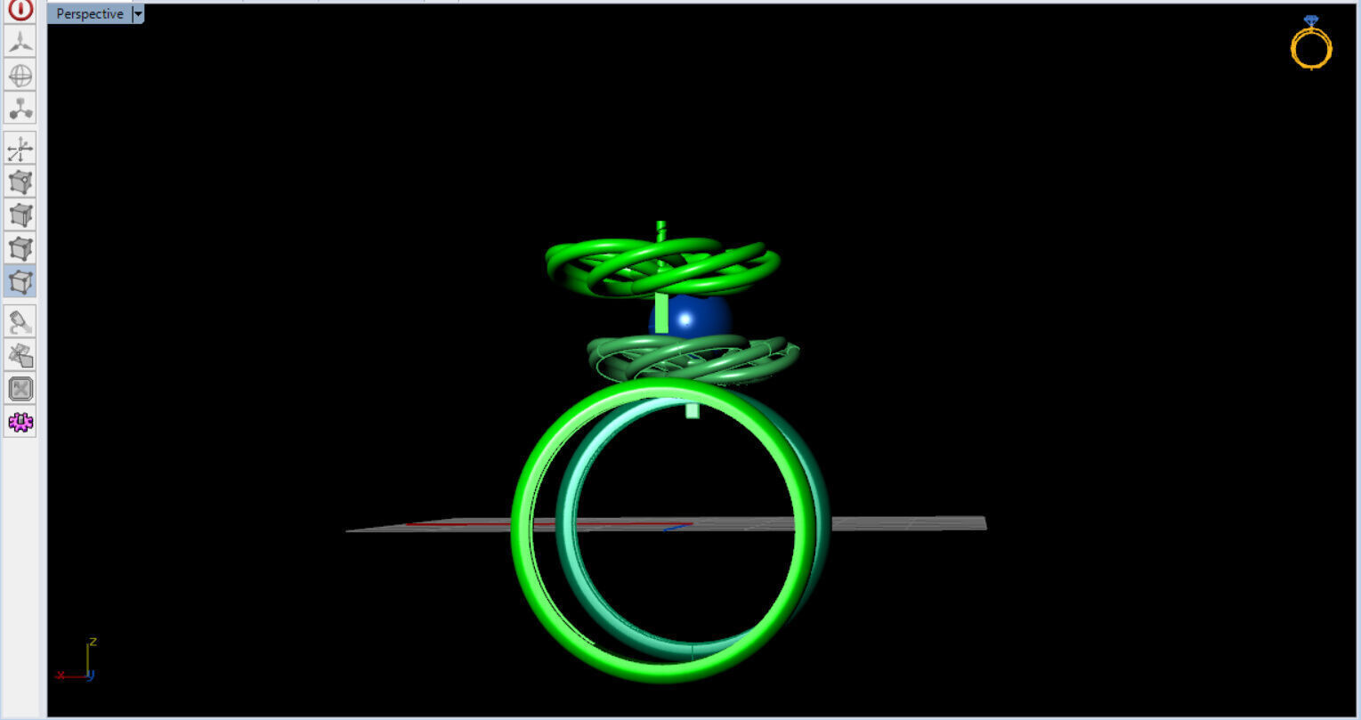 Infinite Blossom Ring 3D print model_14