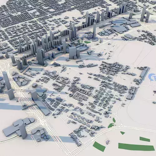 Dubai City United Arab Emirates 3D model
