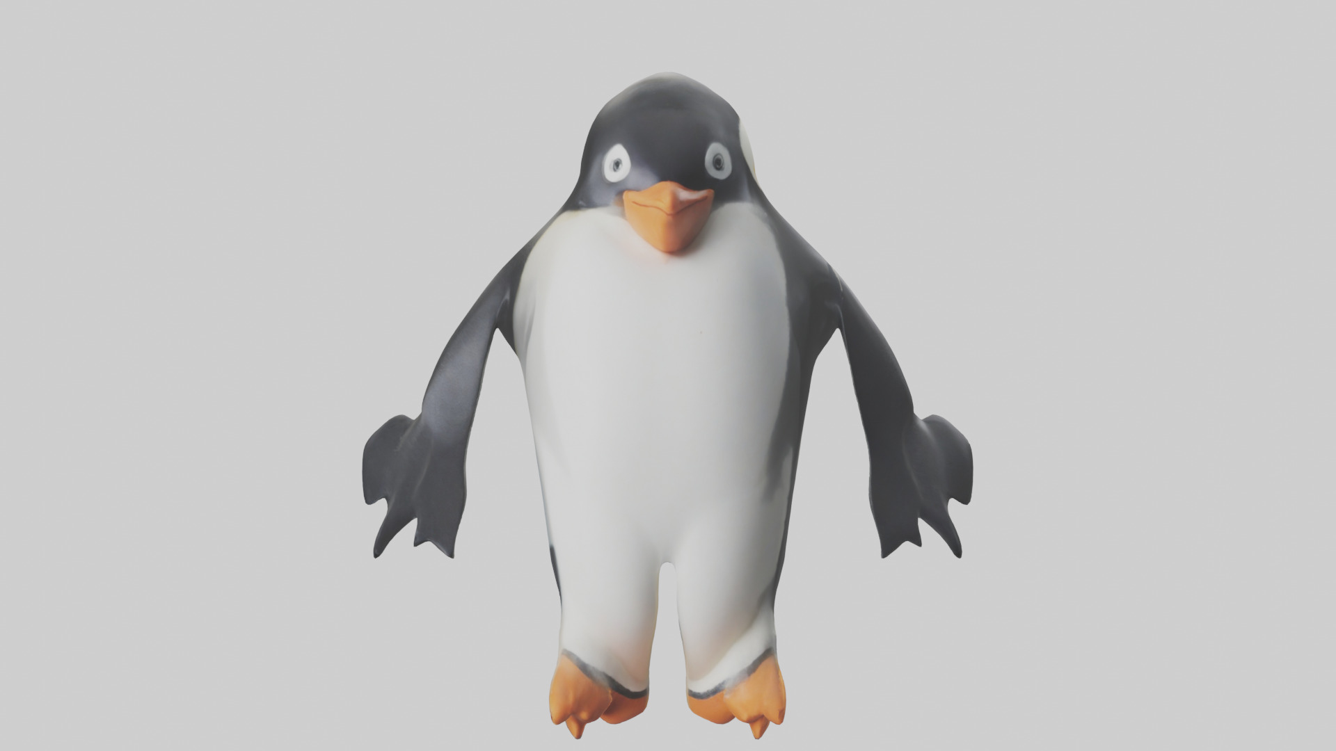 Penguin sliding on belly model Low-poly 3D model_16