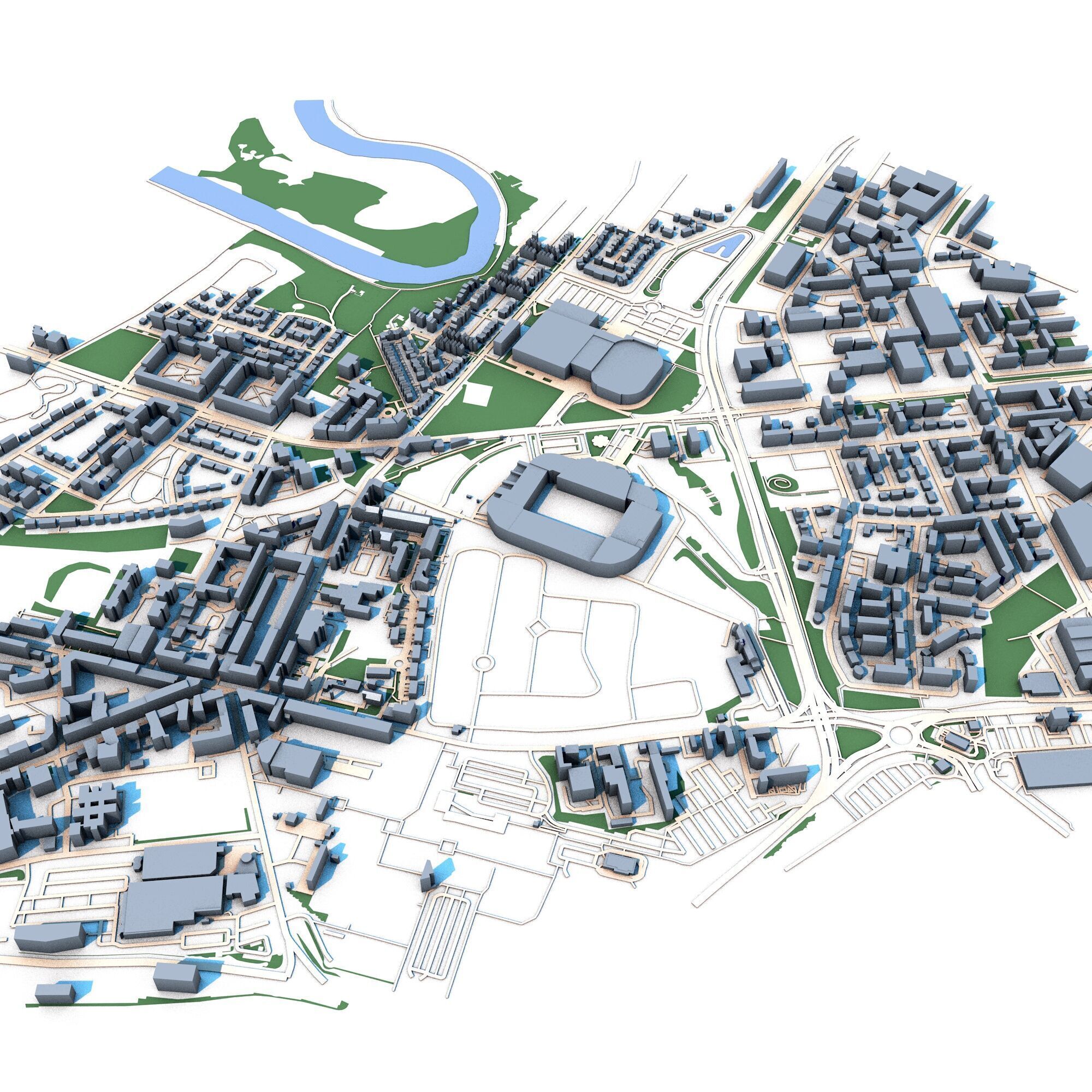 Glasgow City Scotland Celtic Park 3D model_5