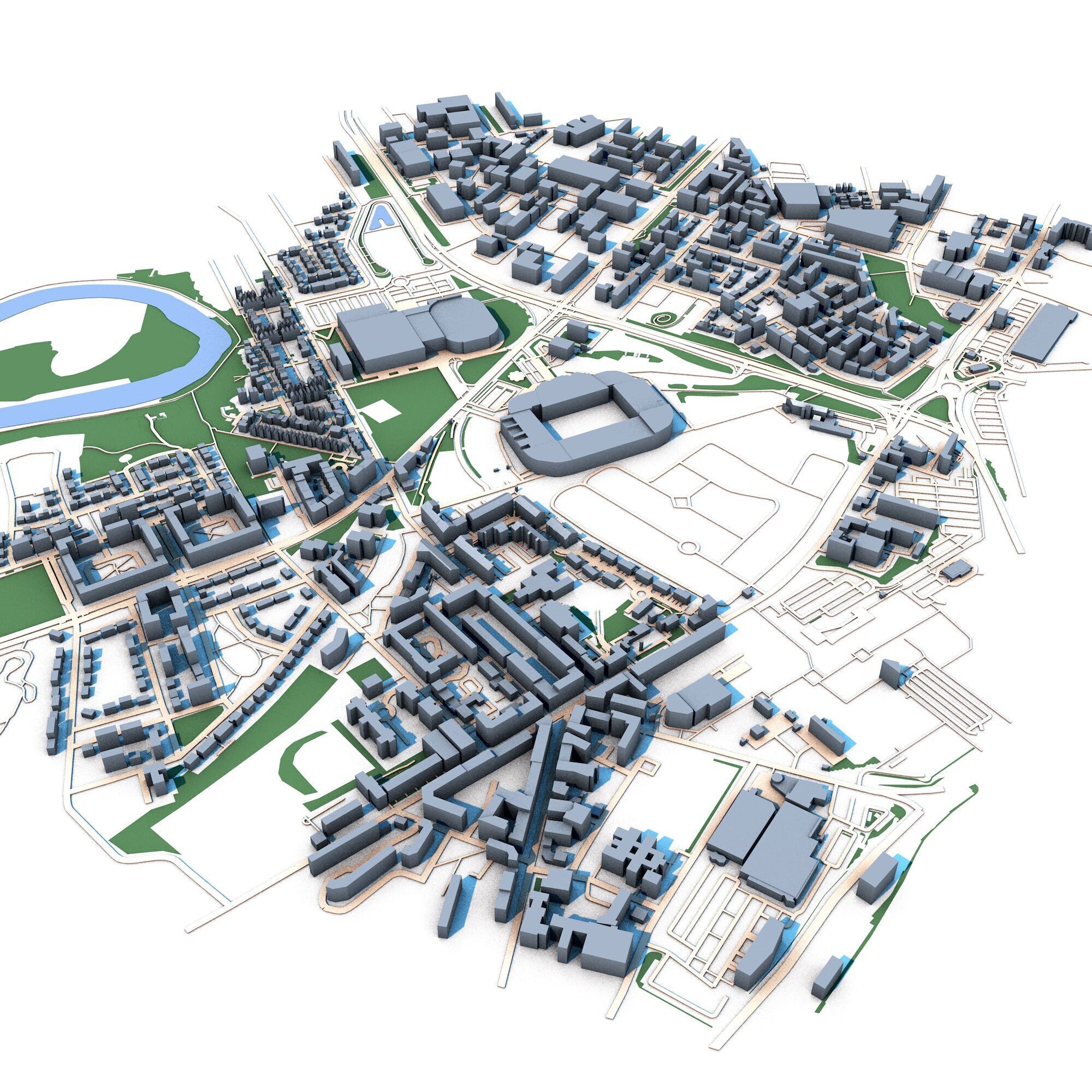 Glasgow City Scotland Celtic Park 3D model_4