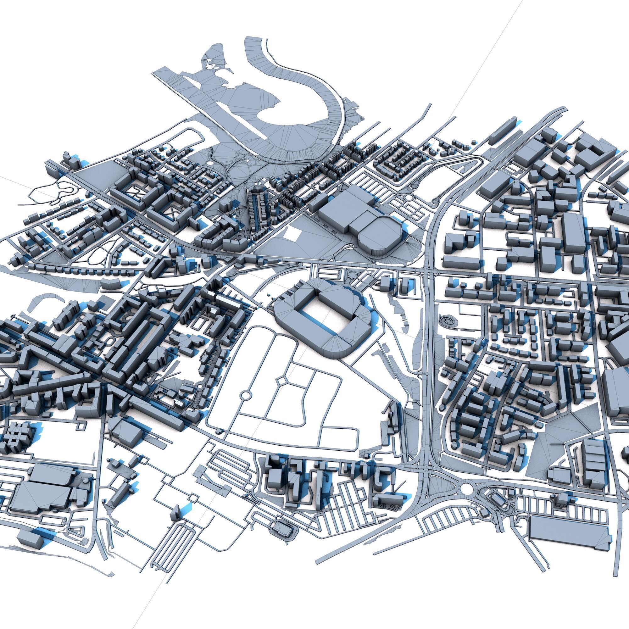 Glasgow City Scotland Celtic Park 3D model_7