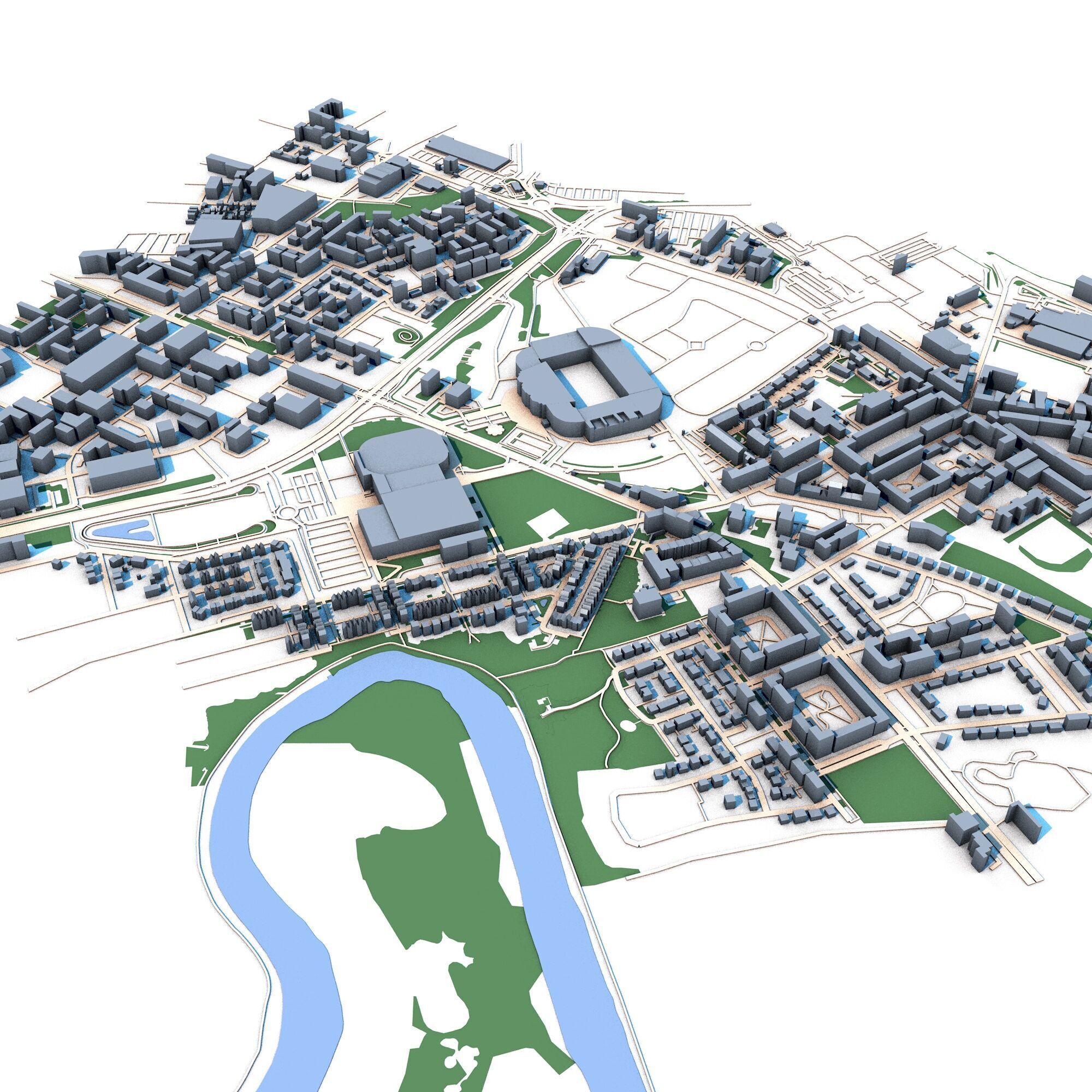 Glasgow City Scotland Celtic Park 3D model_2