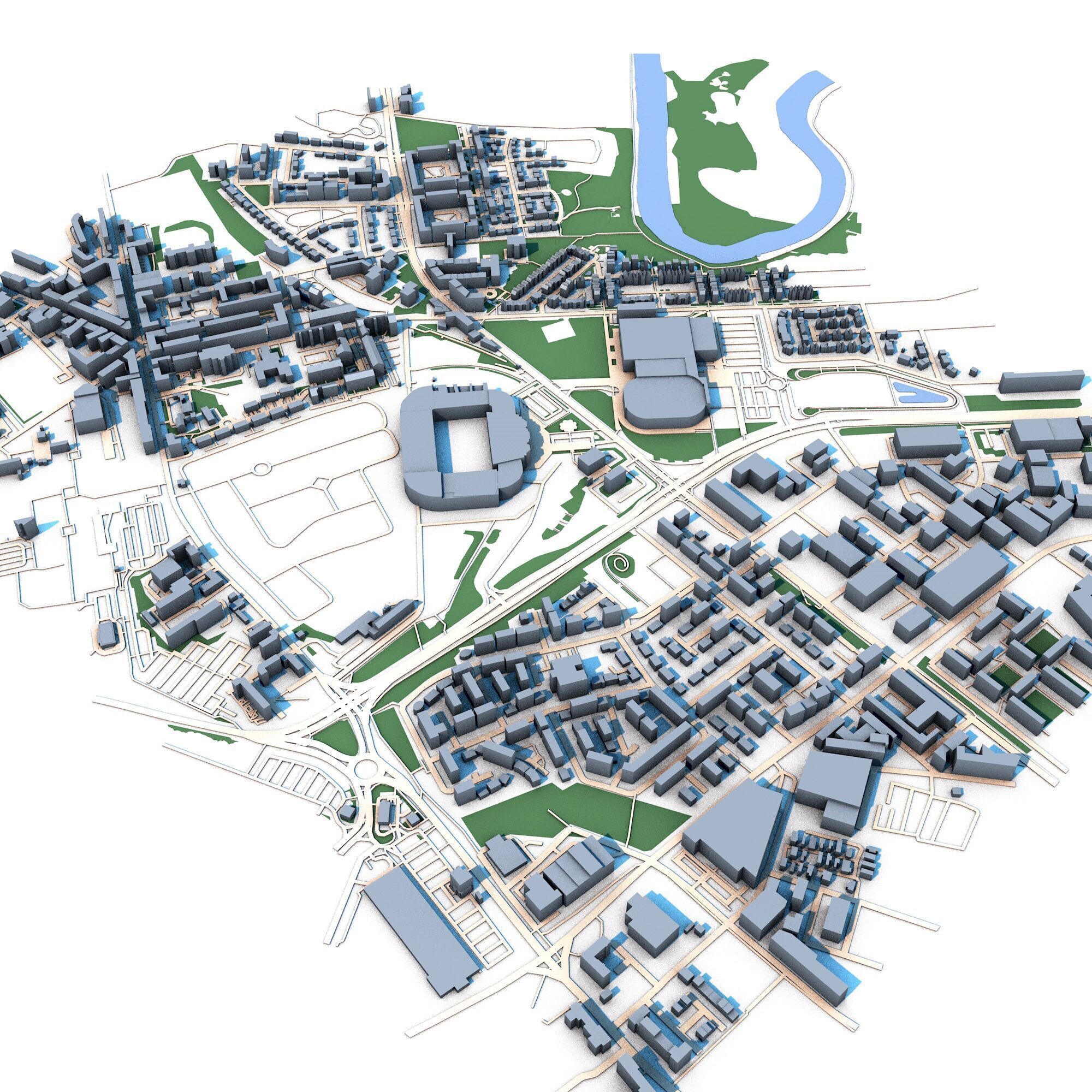 Glasgow City Scotland Celtic Park 3D model_6
