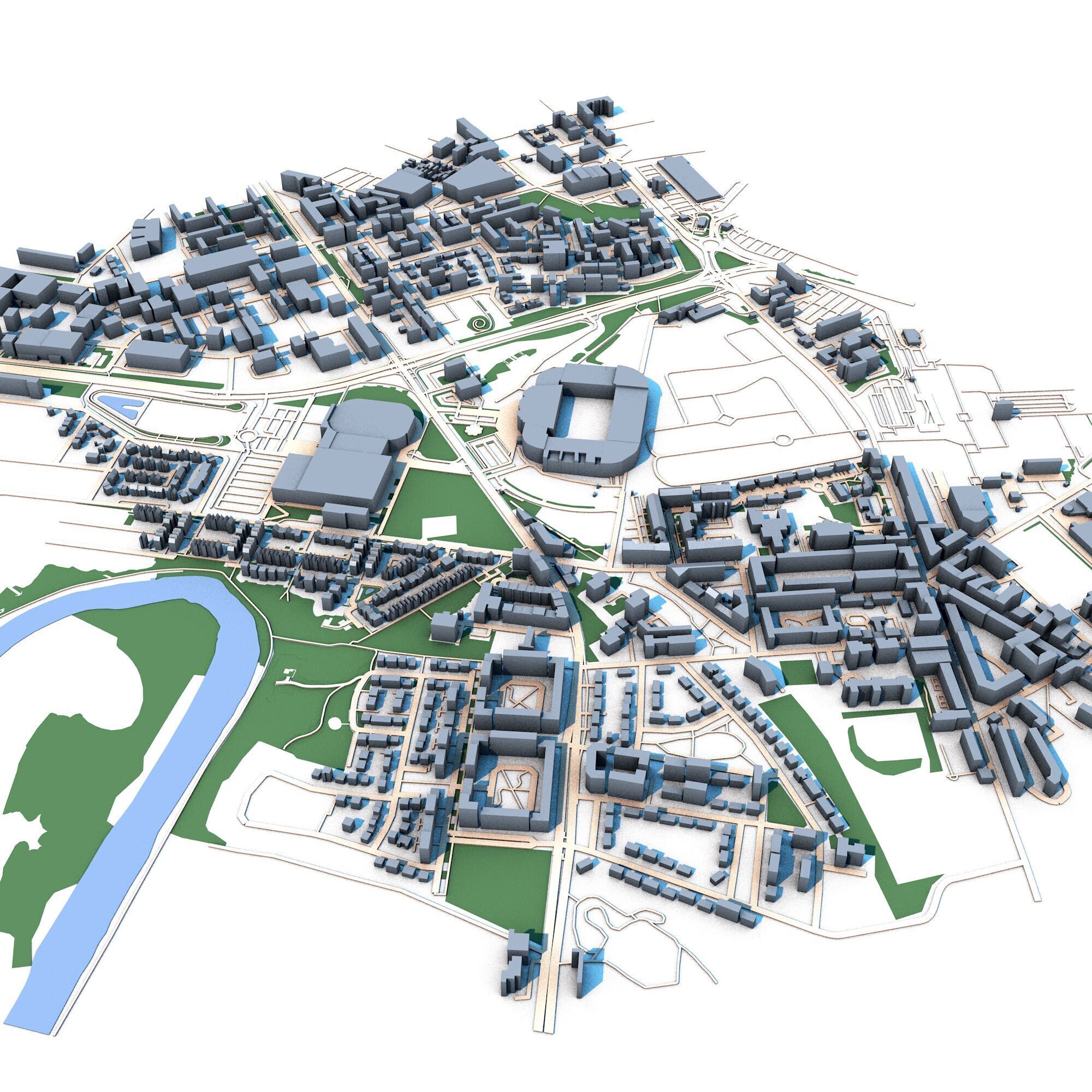 Glasgow City Scotland Celtic Park 3D model_3