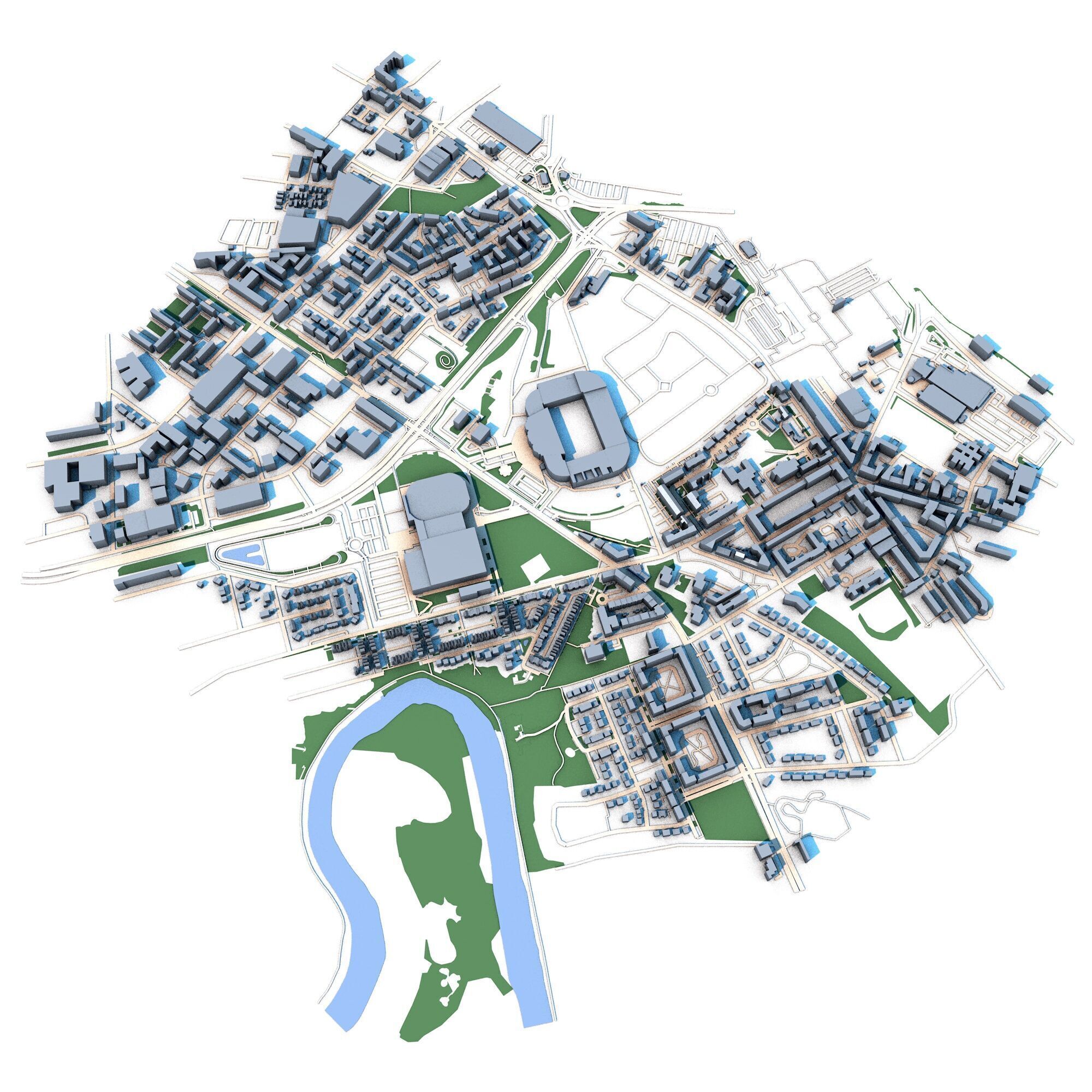 Glasgow City Scotland Celtic Park 3D model_1