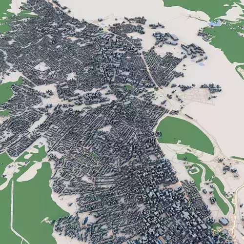 Hobart City Australia 3D model
