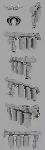 The preacher spacecraft with different parts