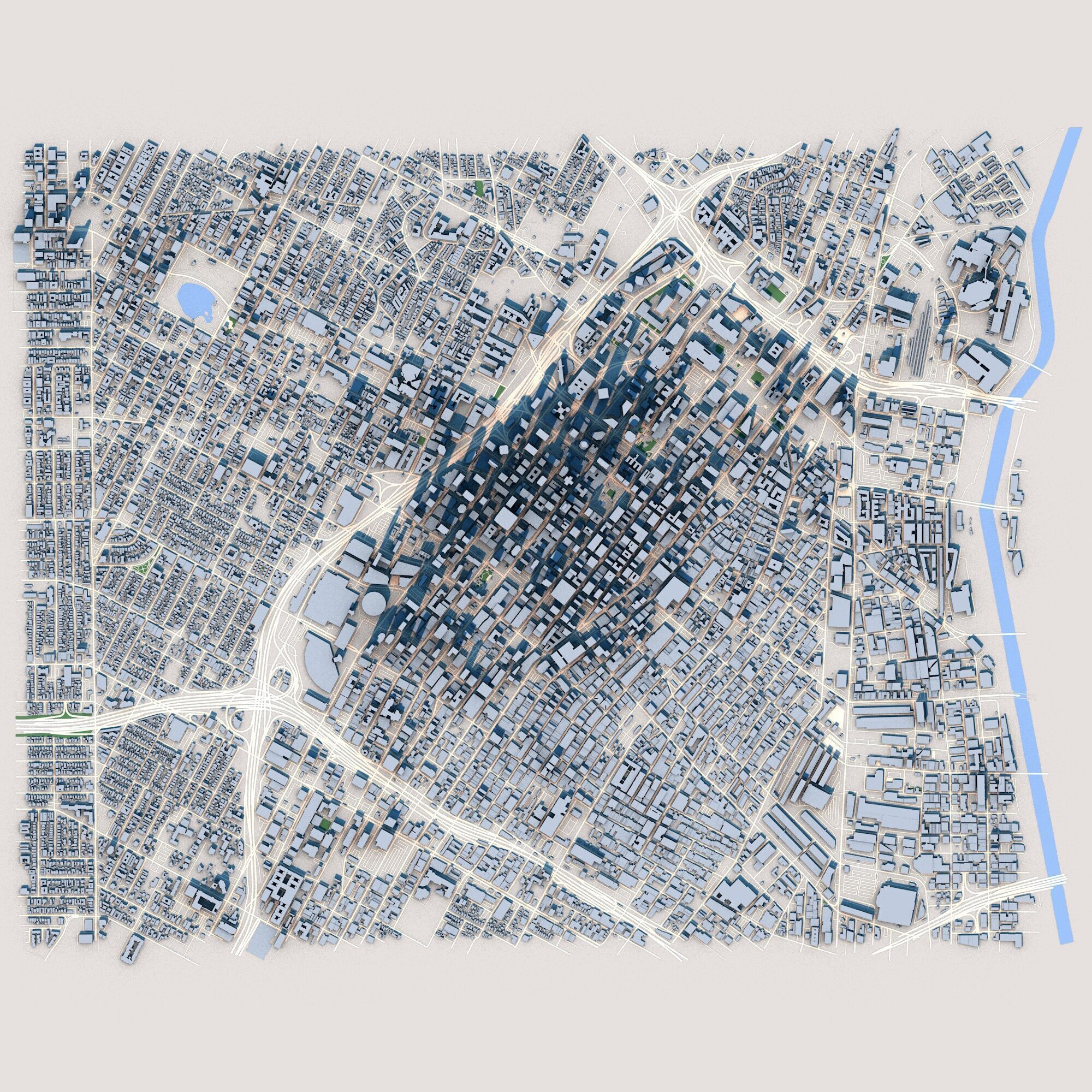 Los Angeles City United States 3D model_1