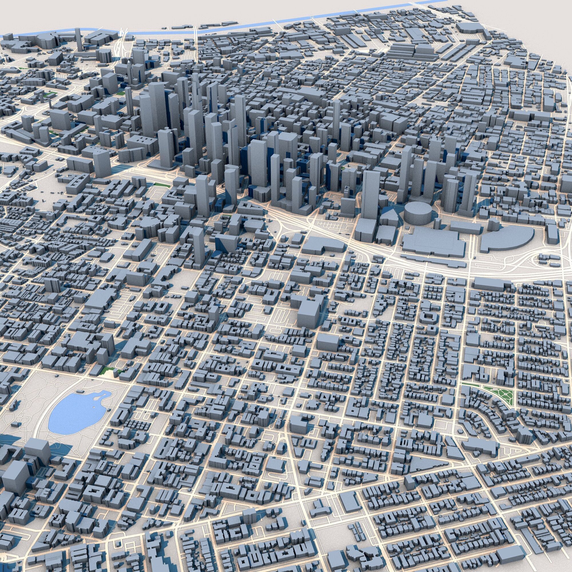 Los Angeles City United States 3D model_6