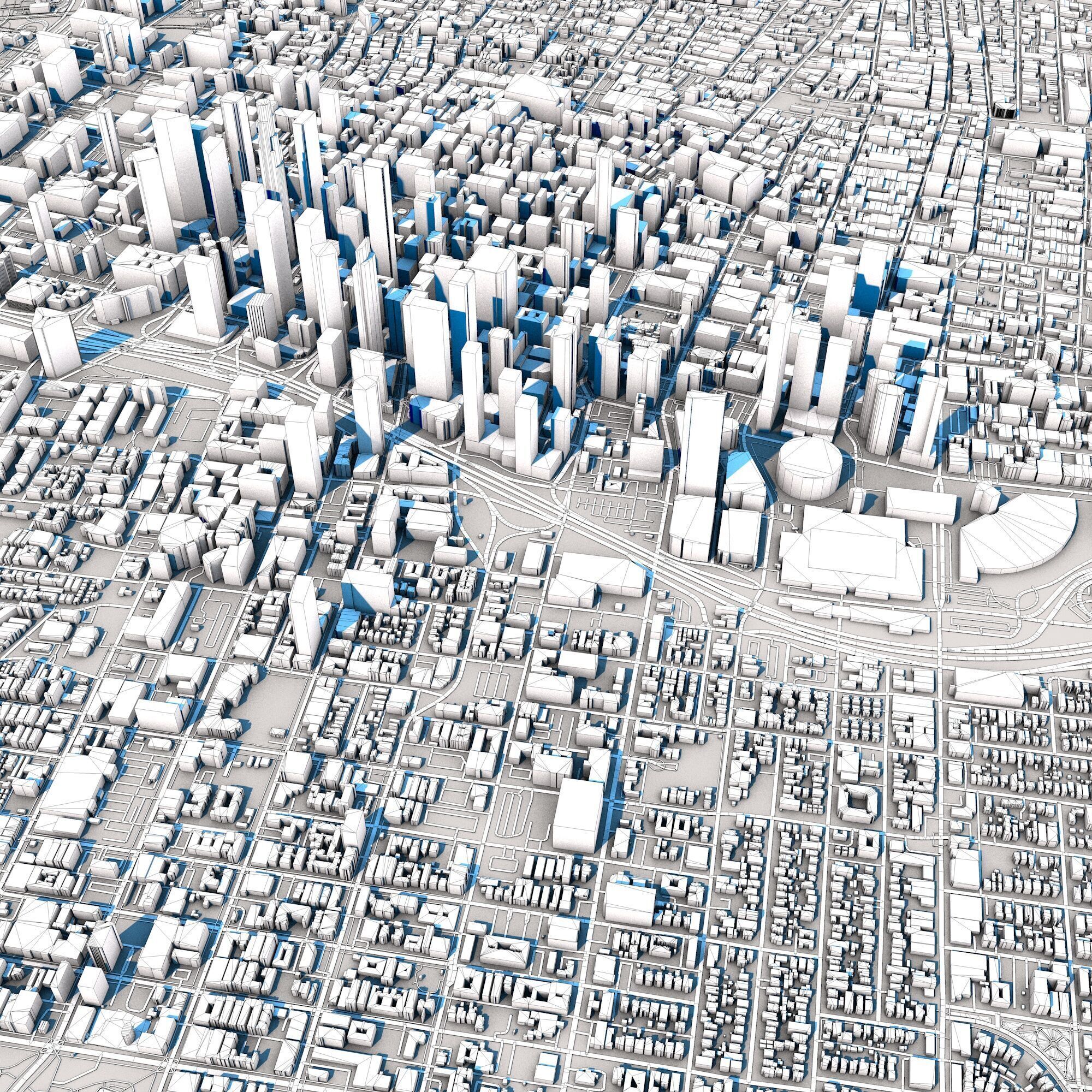 Los Angeles City United States 3D model_9