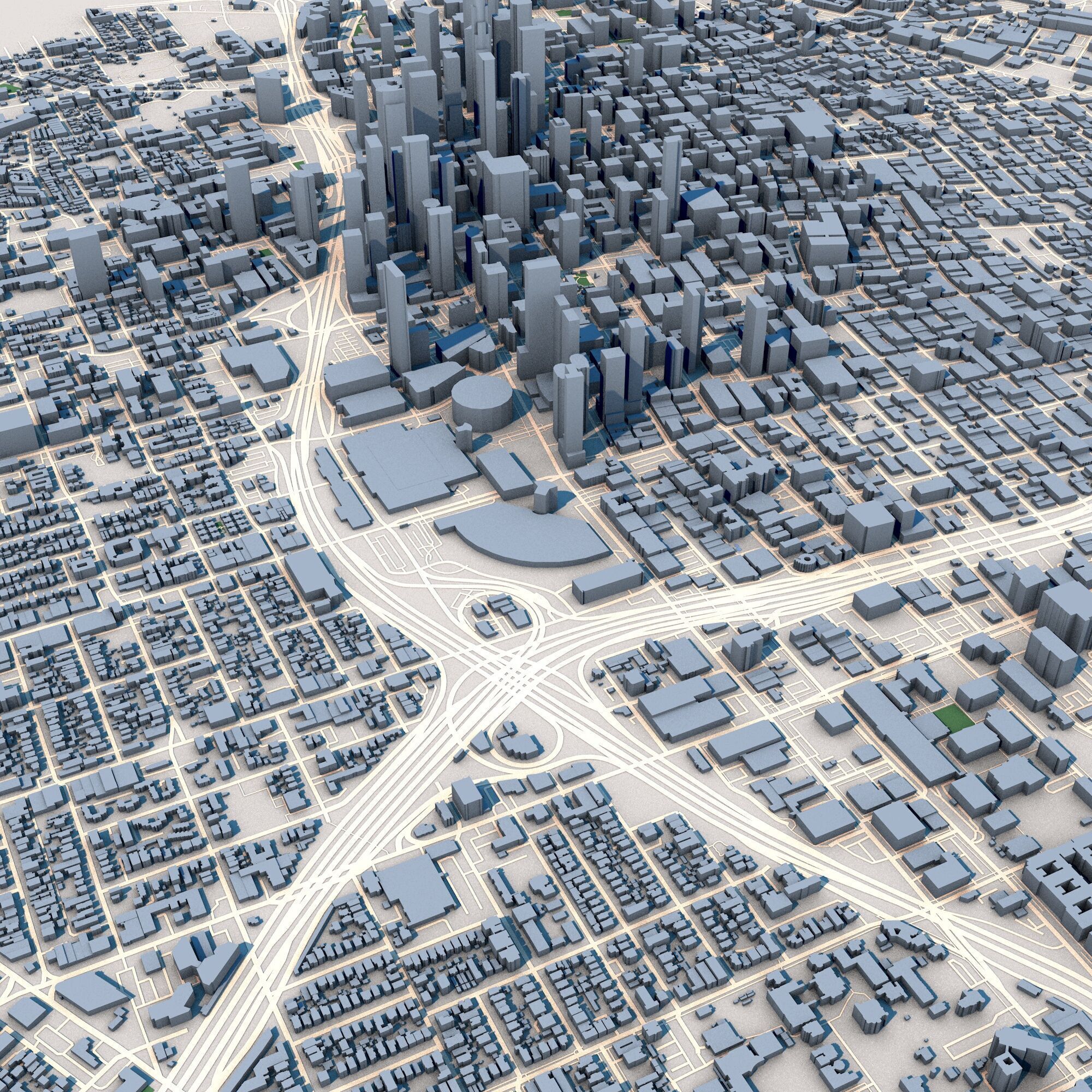 Los Angeles City United States 3D model_7