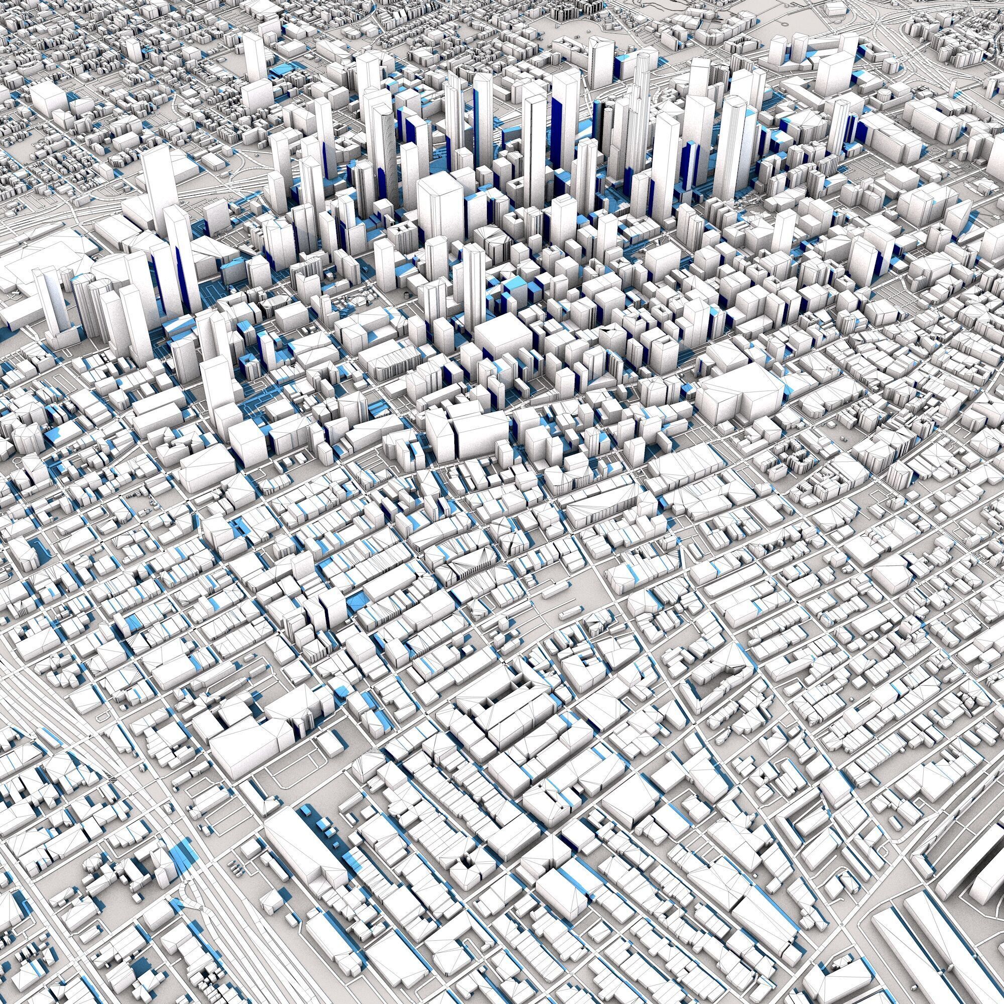 Los Angeles City United States 3D model_8