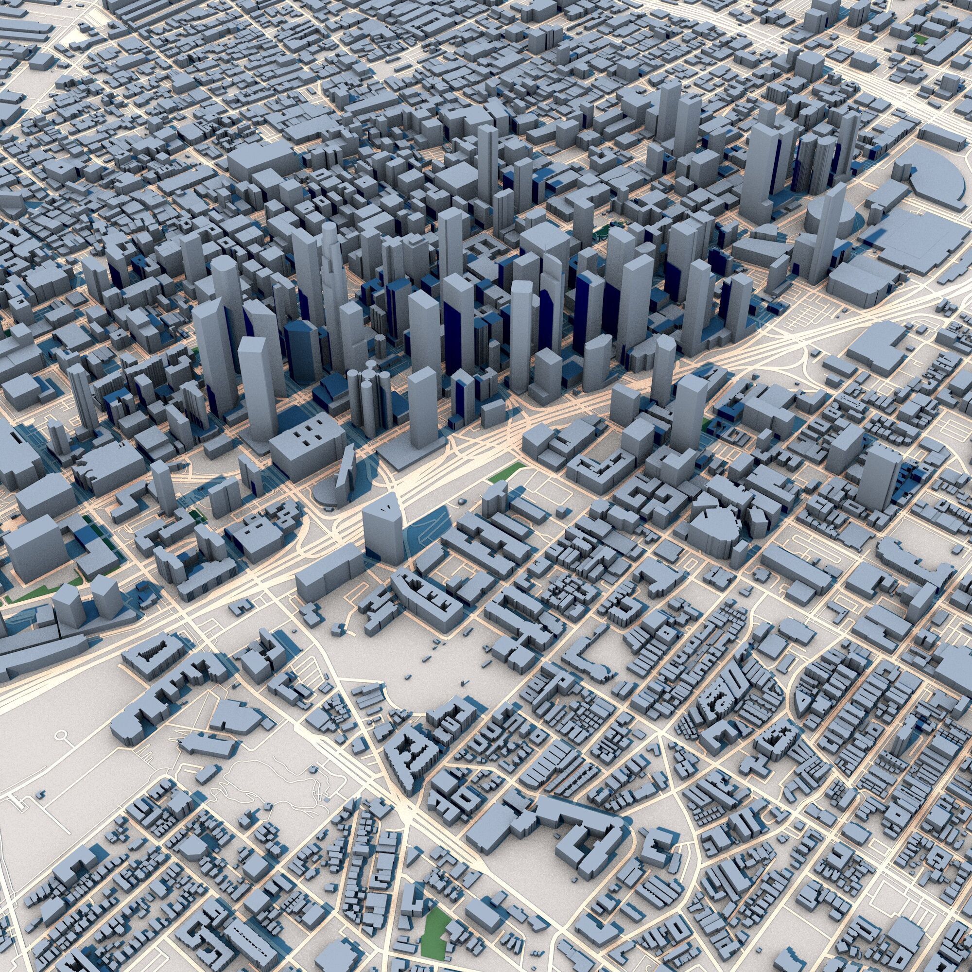 Los Angeles City United States 3D model_5