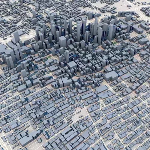 Los Angeles City United States 3D model
