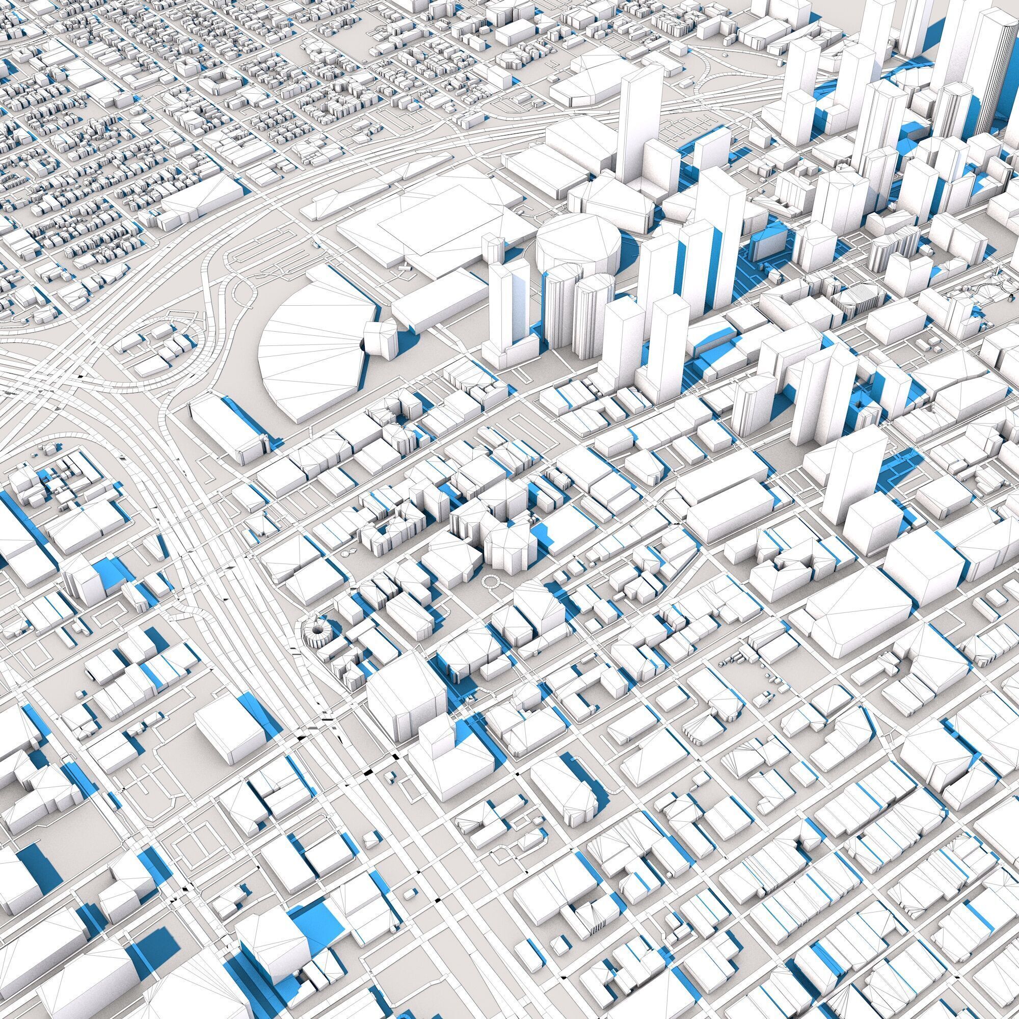 Los Angeles City United States 3D model_8