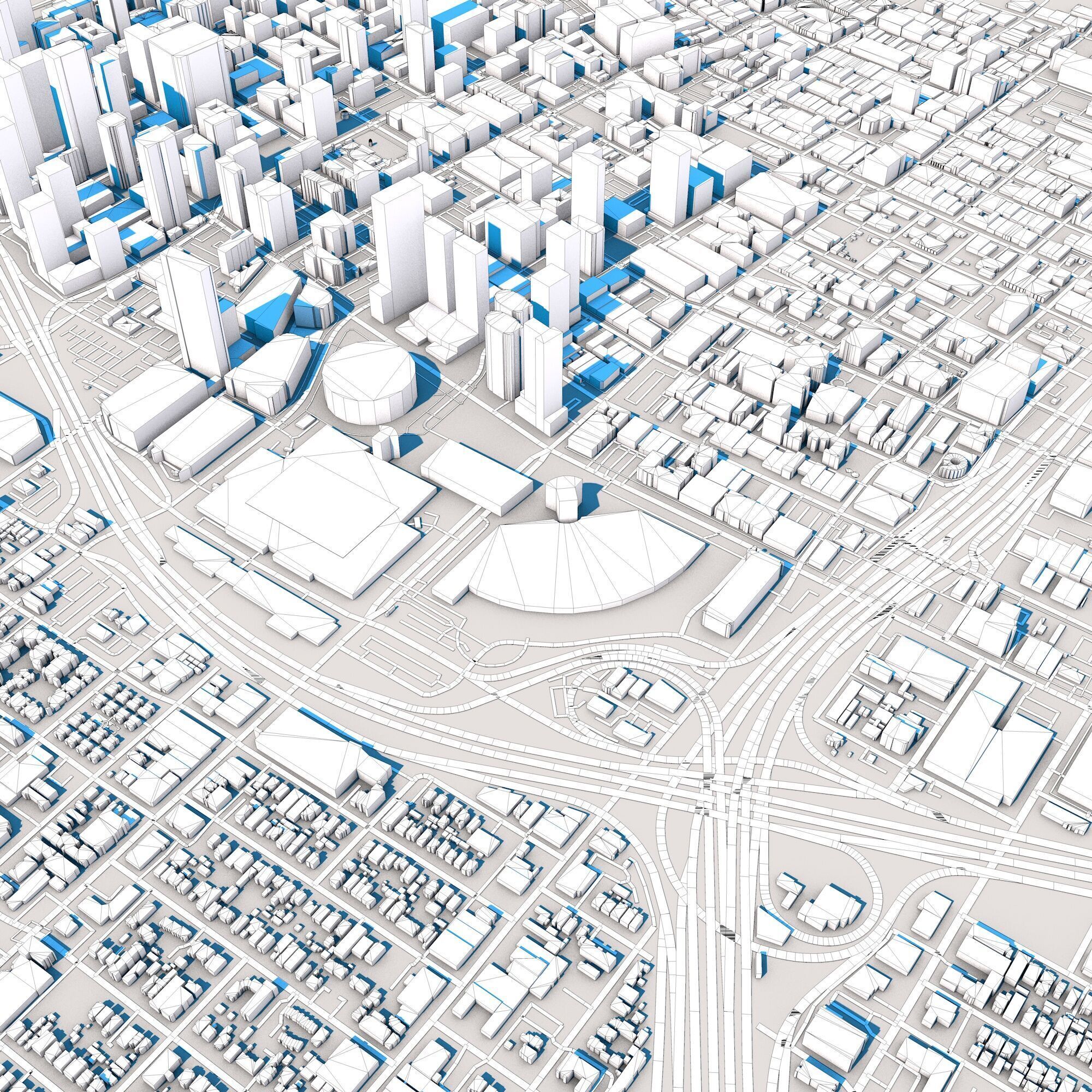 Los Angeles City United States 3D model_9