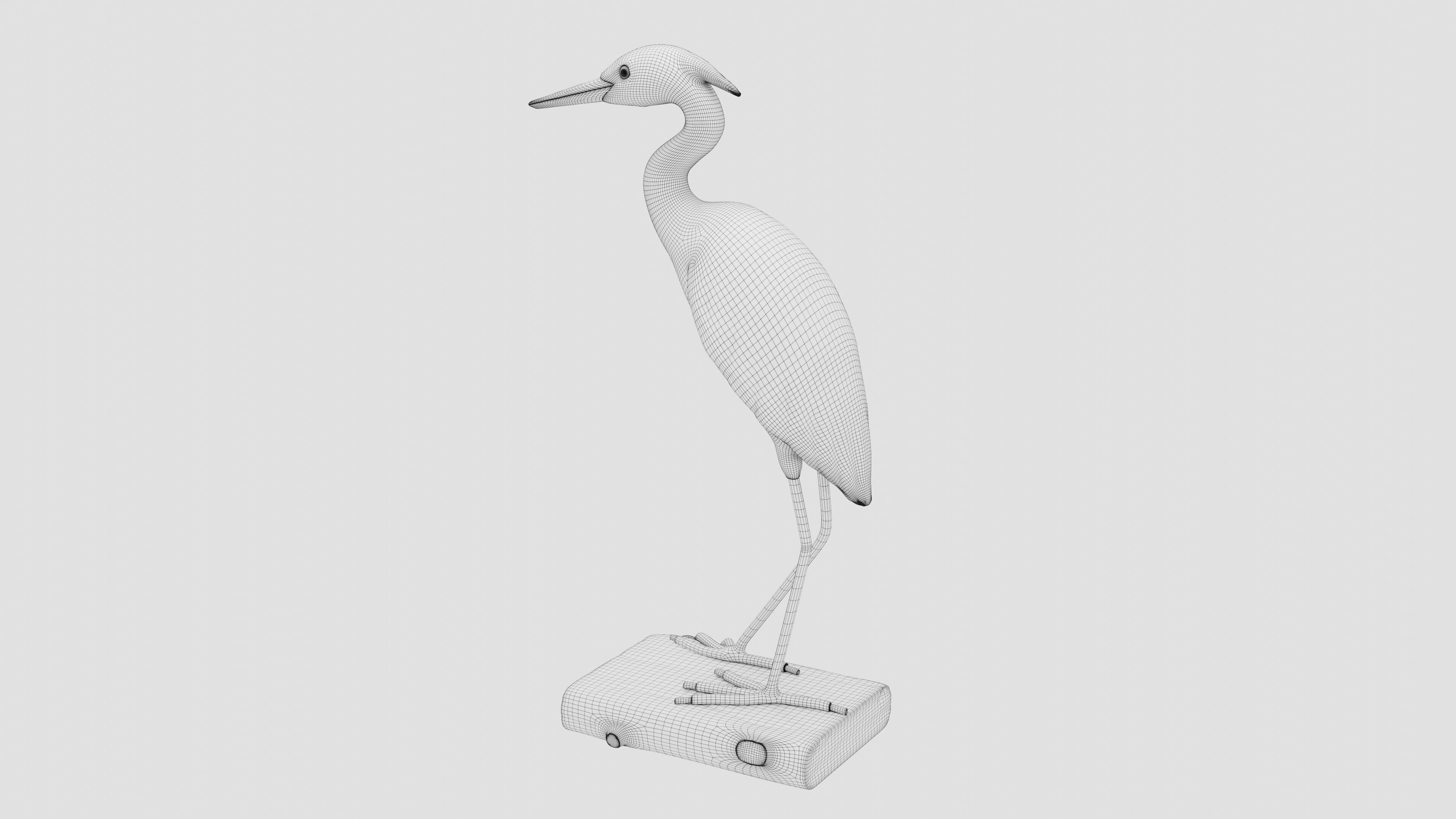 Herons Sculpture HS01 3D print model_9
