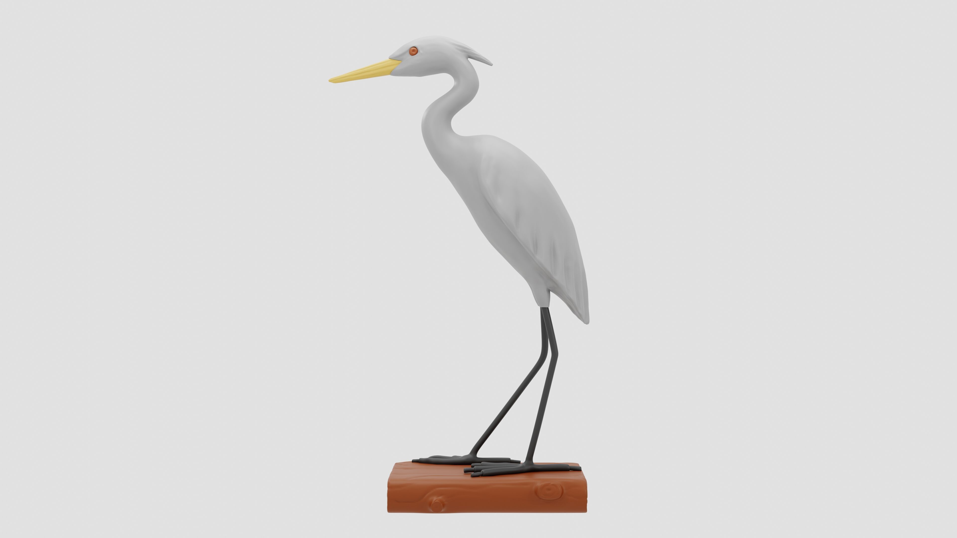 Herons Sculpture HS01 3D print model_4