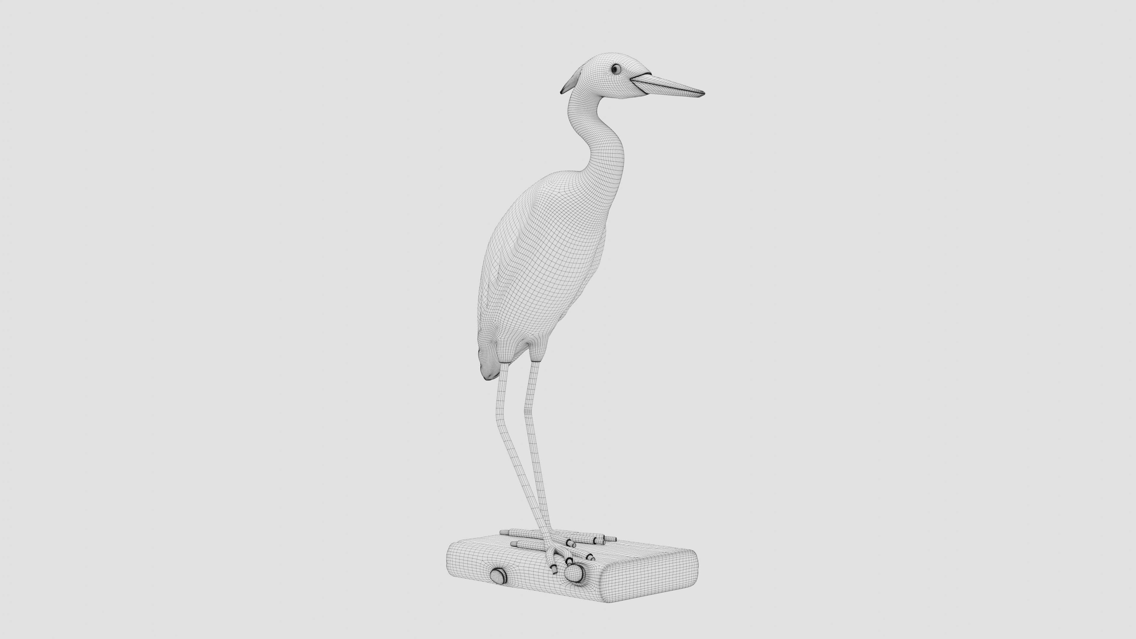 Herons Sculpture HS01 3D print model_7