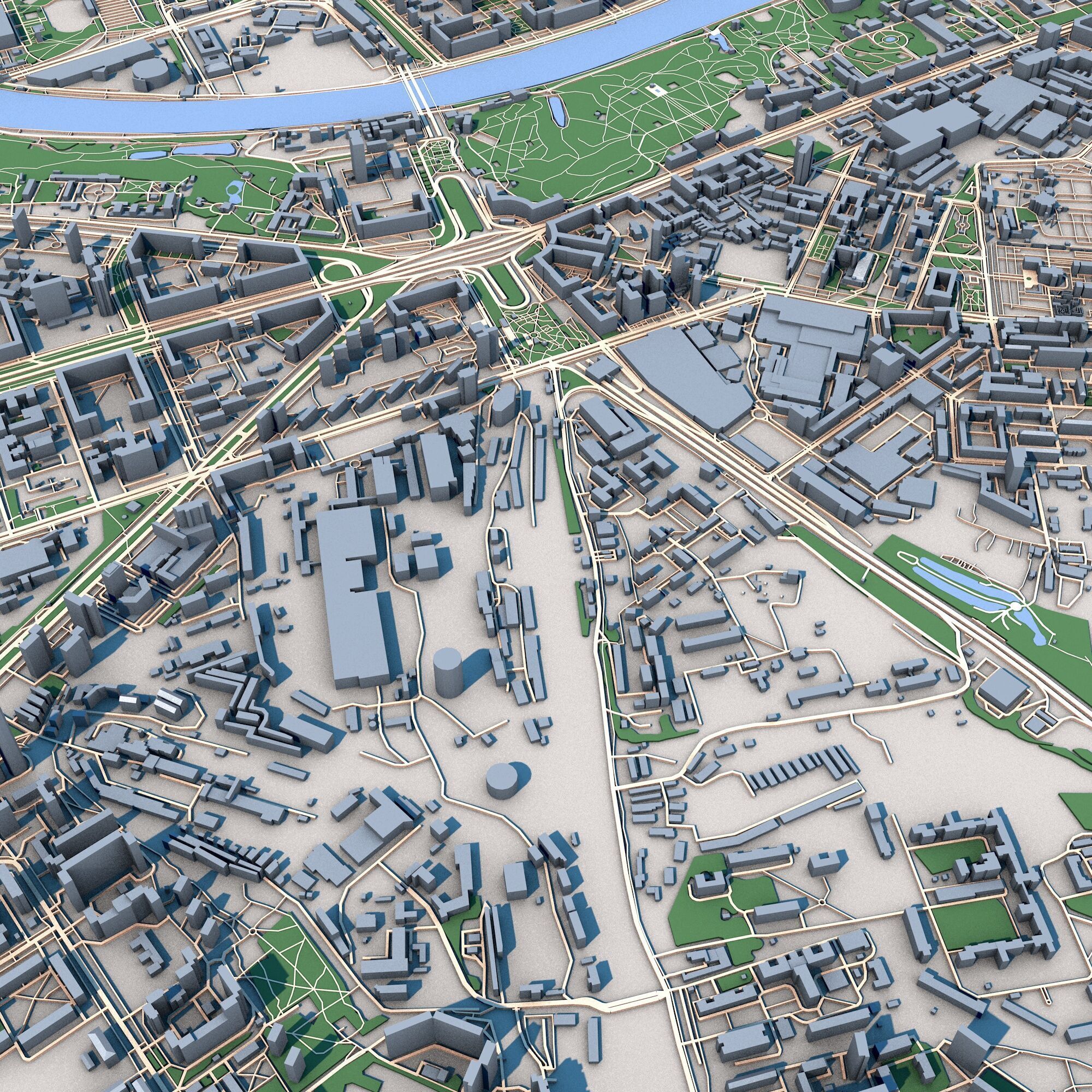 Moscow City Russia 3D model_7