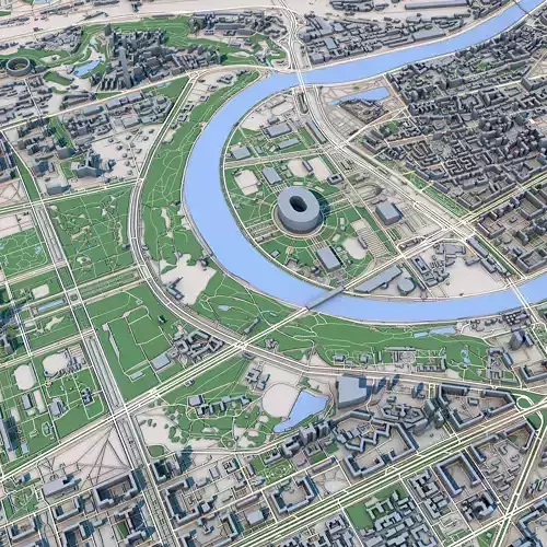 Moscow City Russia 3D model