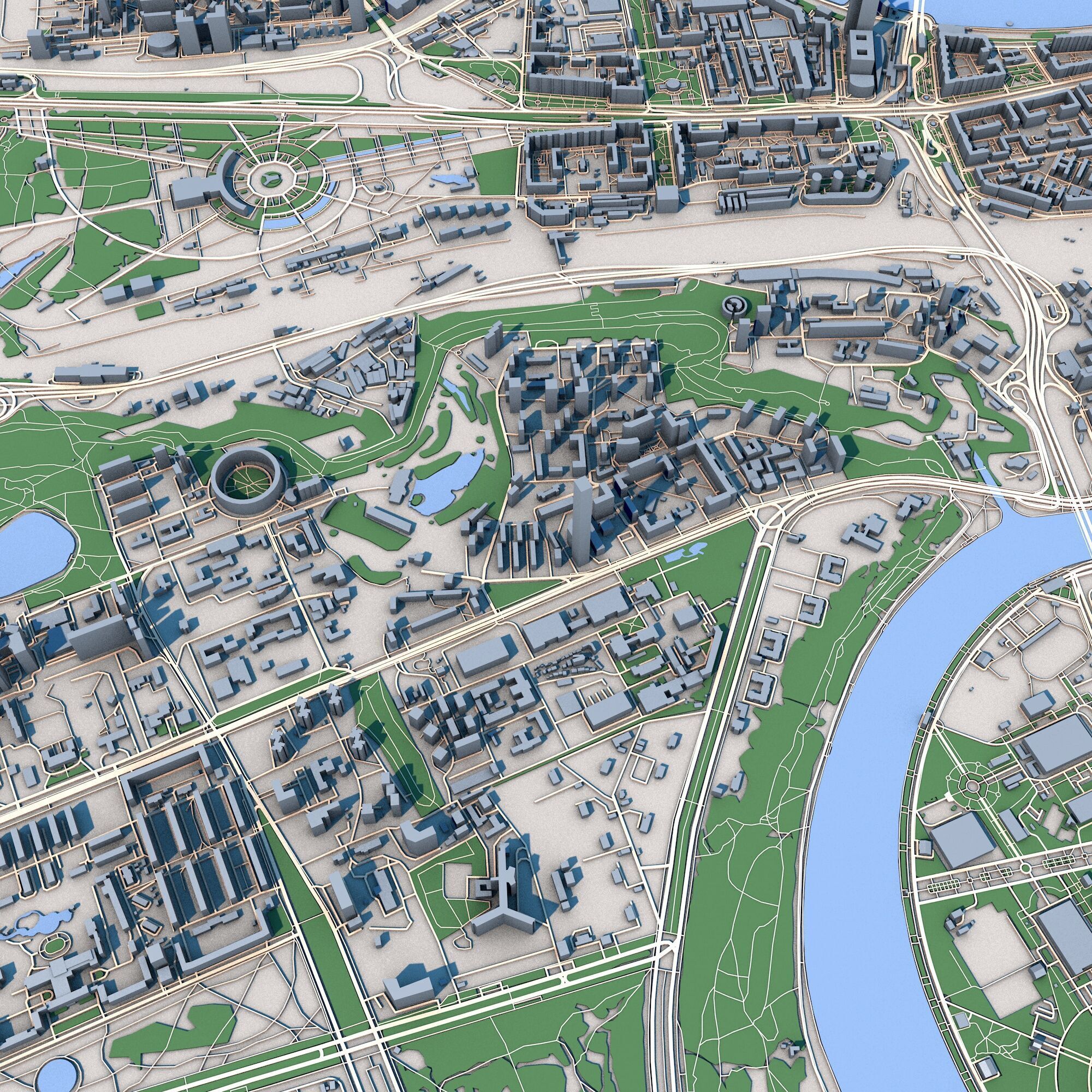 Moscow City Russia 3D model_6