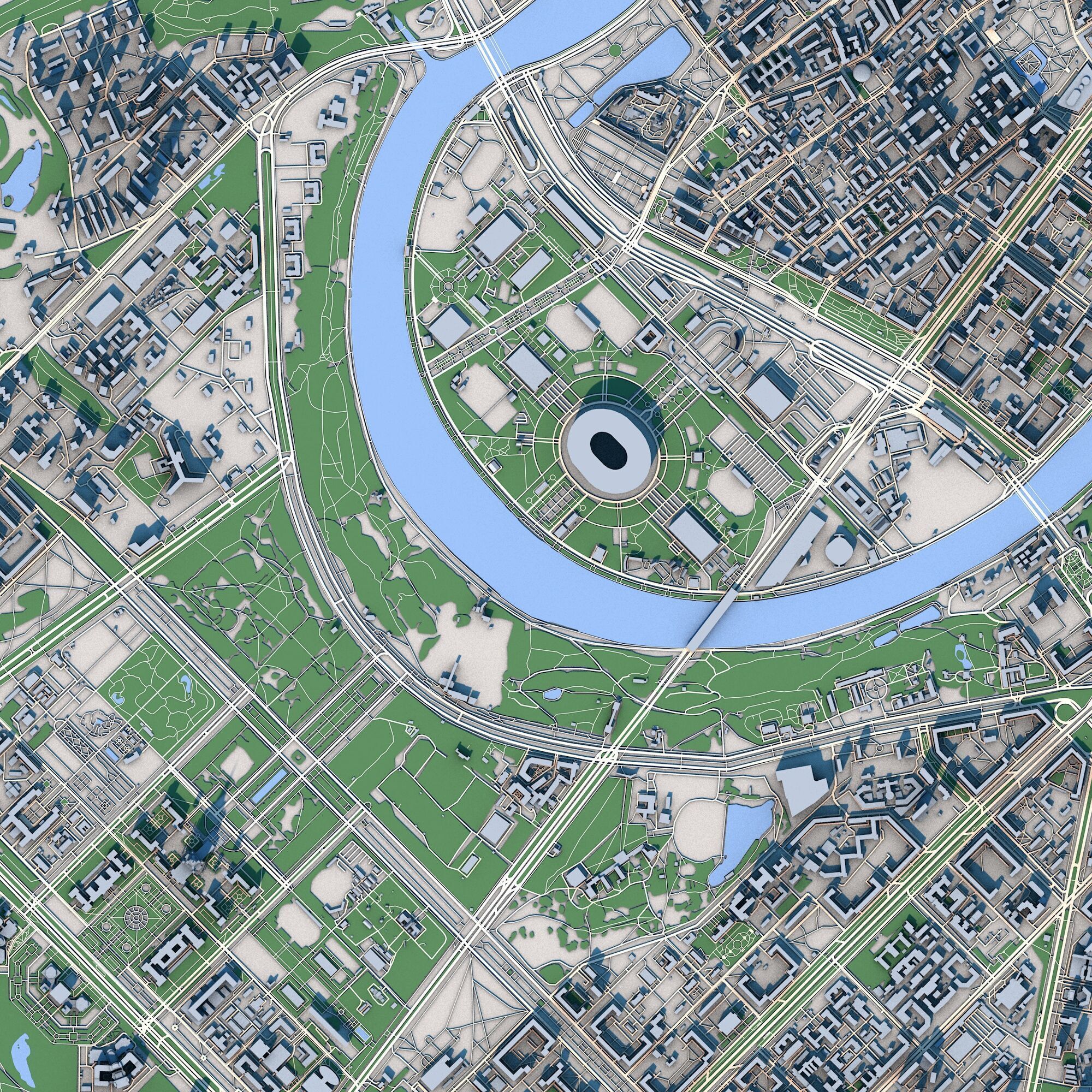 Moscow City Russia 3D model_2