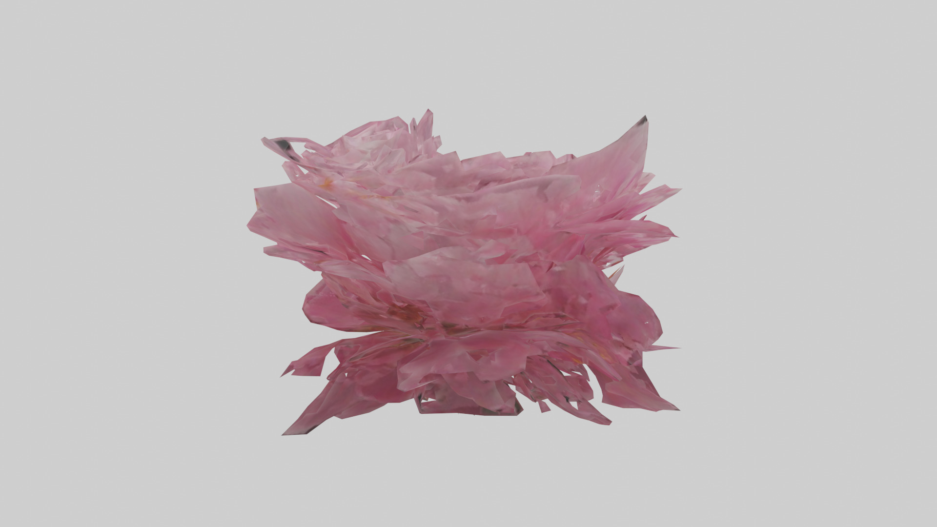 Peony model Low-poly 3D model_13