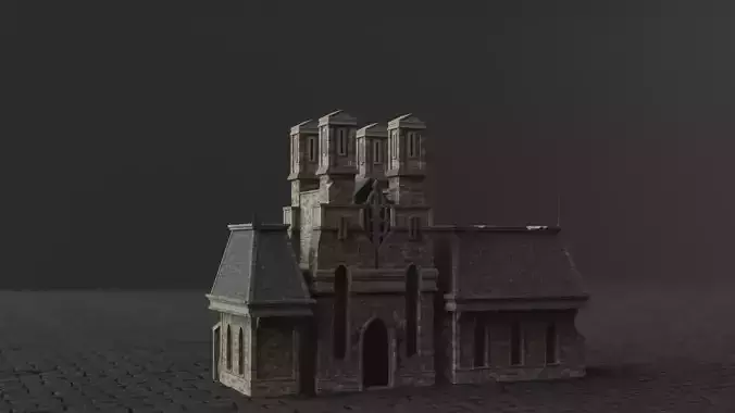 Dark Fantasy House - MDF 3D model
