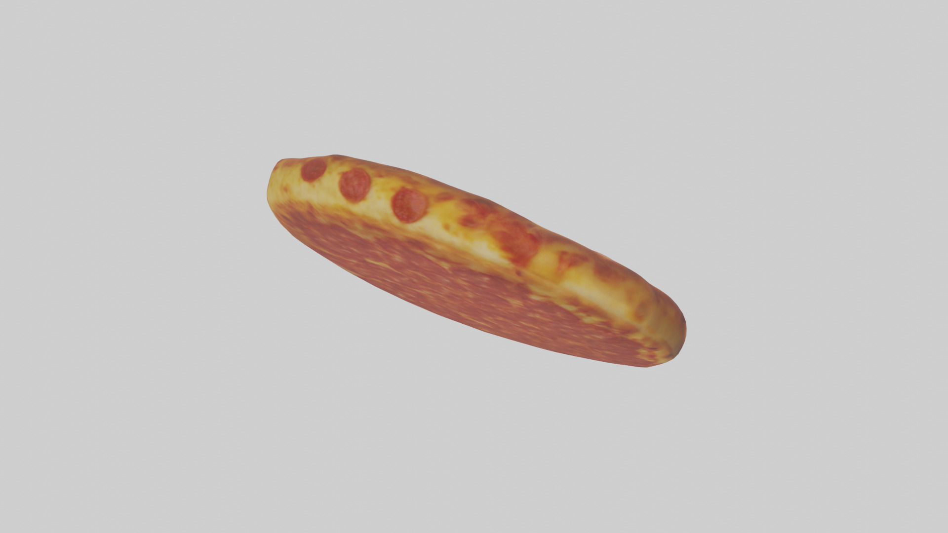 Pepperoni pizza model Low-poly 3D model_13