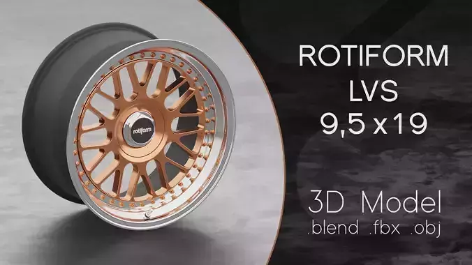 Rotiform LVS Wheel 3D Model