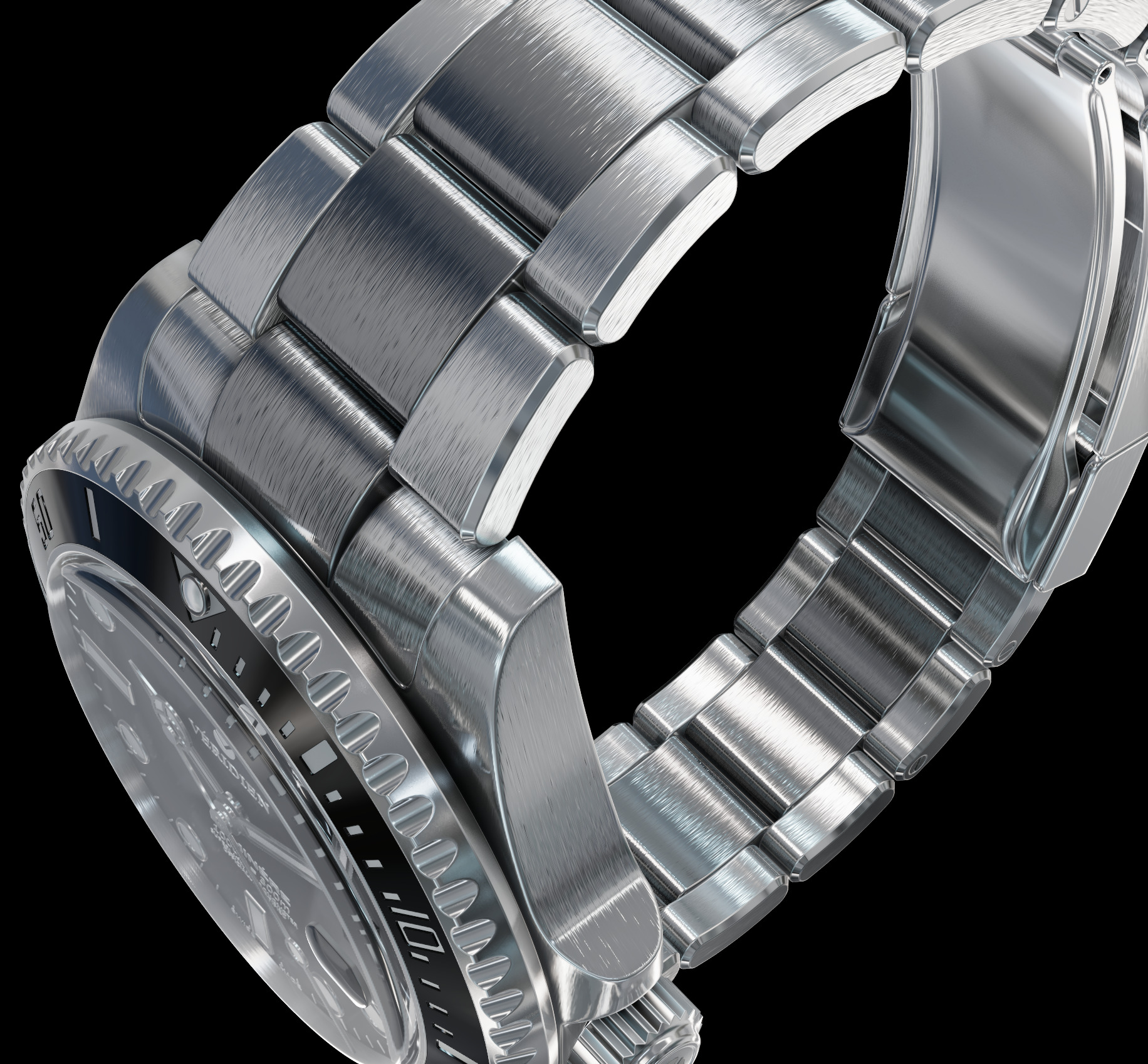 Watch with internal mechanism 3D model_7