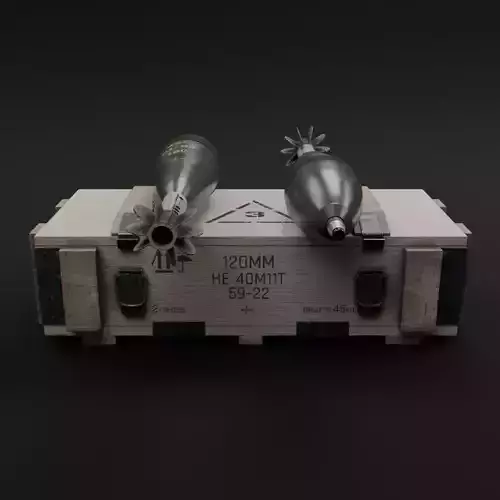 Game-Ready Mortar Bomb Military Box Pack