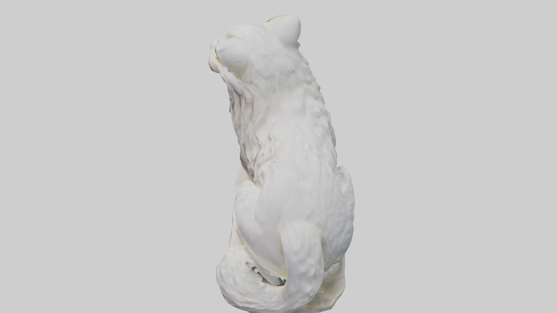 Persian Cat statue model Low-poly 3D model_17