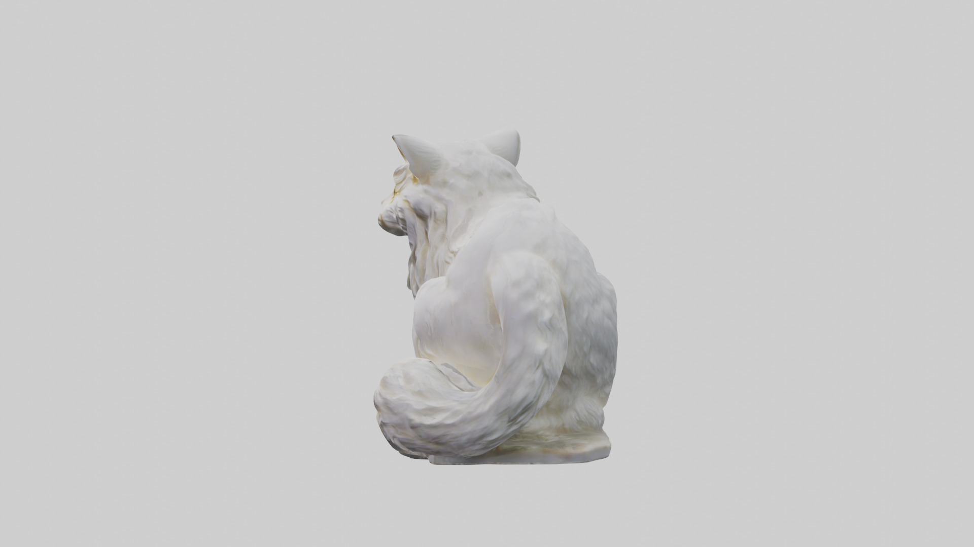 Persian Cat statue model Low-poly 3D model_12
