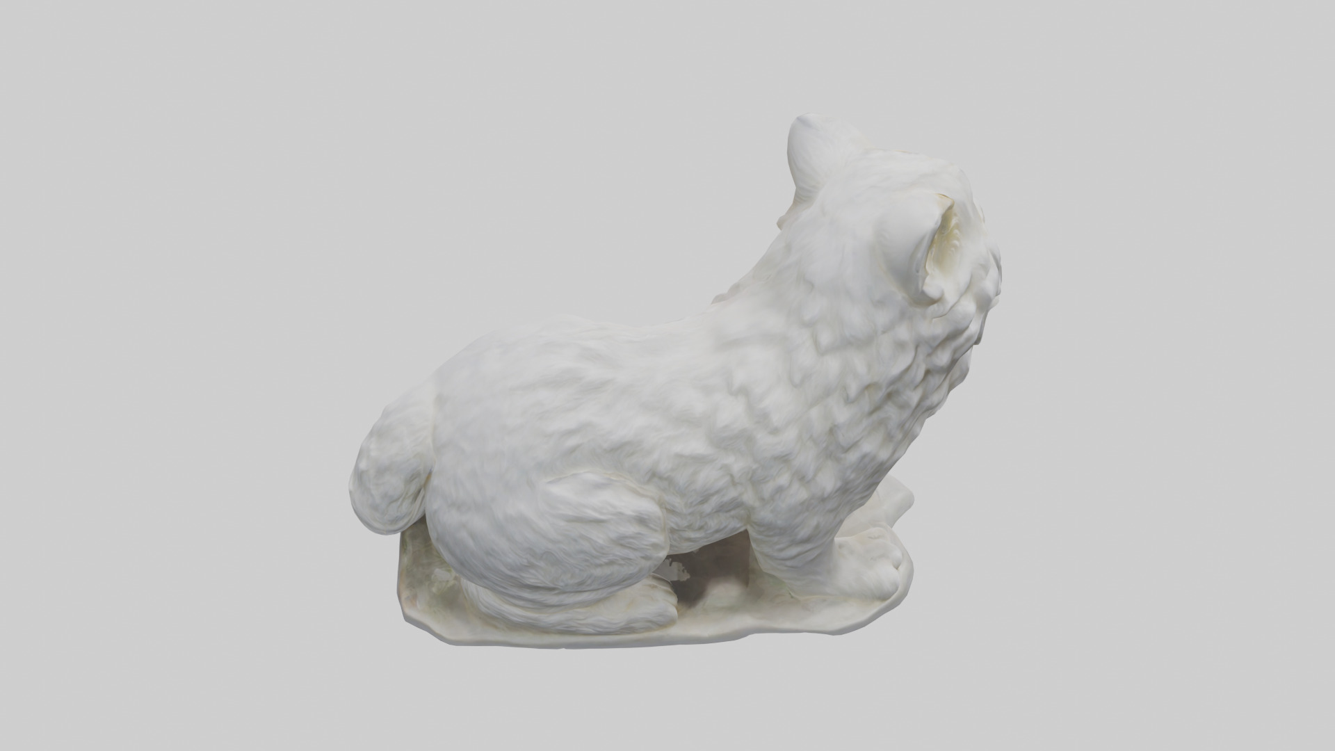 Persian Cat statue model Low-poly 3D model_15