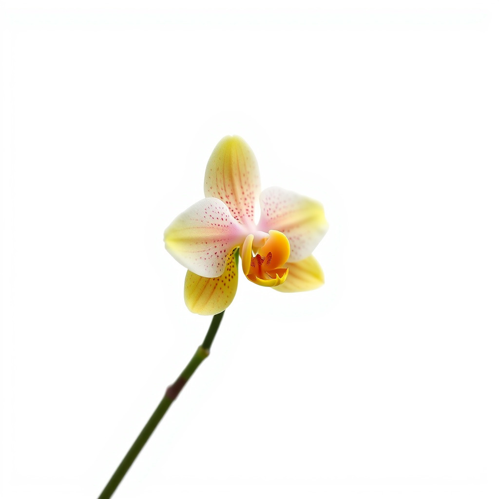 Vivid Yellow Oncidium Orchid Blossom model pack Low-poly 3D model_3
