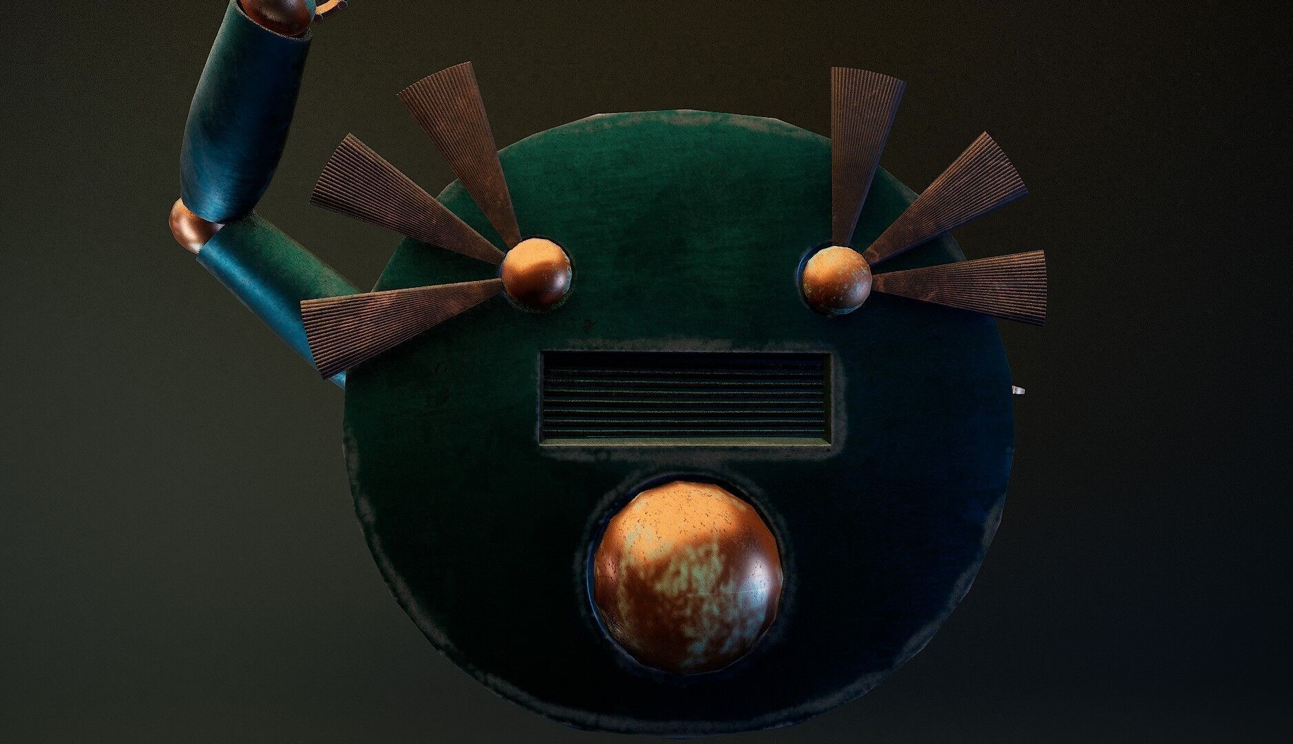 Magnetic Robot-Cleaner - Game-Ready 3D Model Low-poly 3D model_5