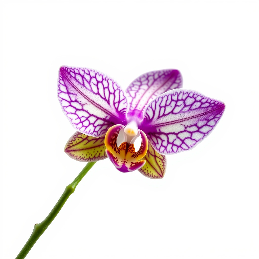 Textured Zygopetalum Orchid Floral model pack Low-poly 3D model_4