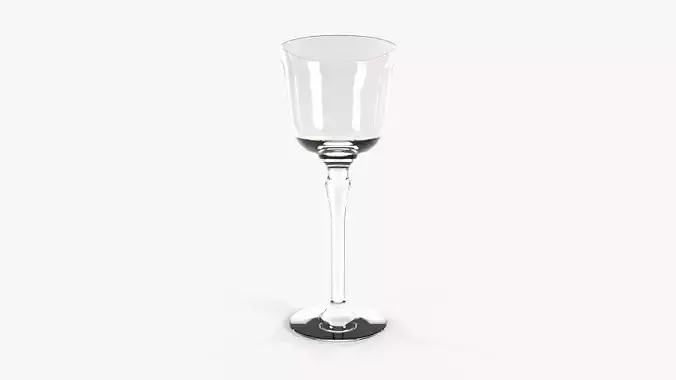 Hock Glass Low-poly 3D model