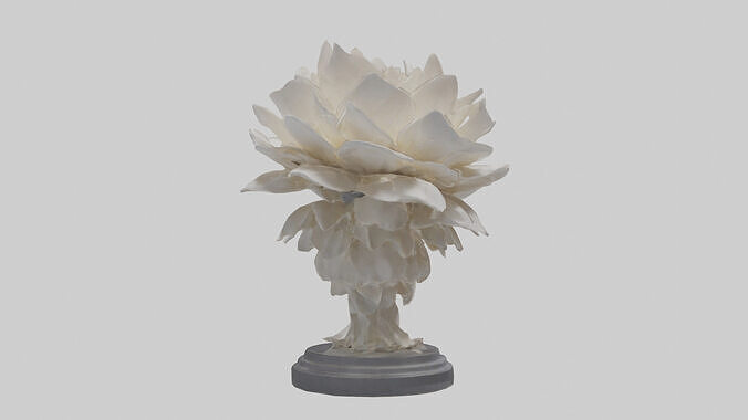 Petal Formation Statue model Low-poly 3D model