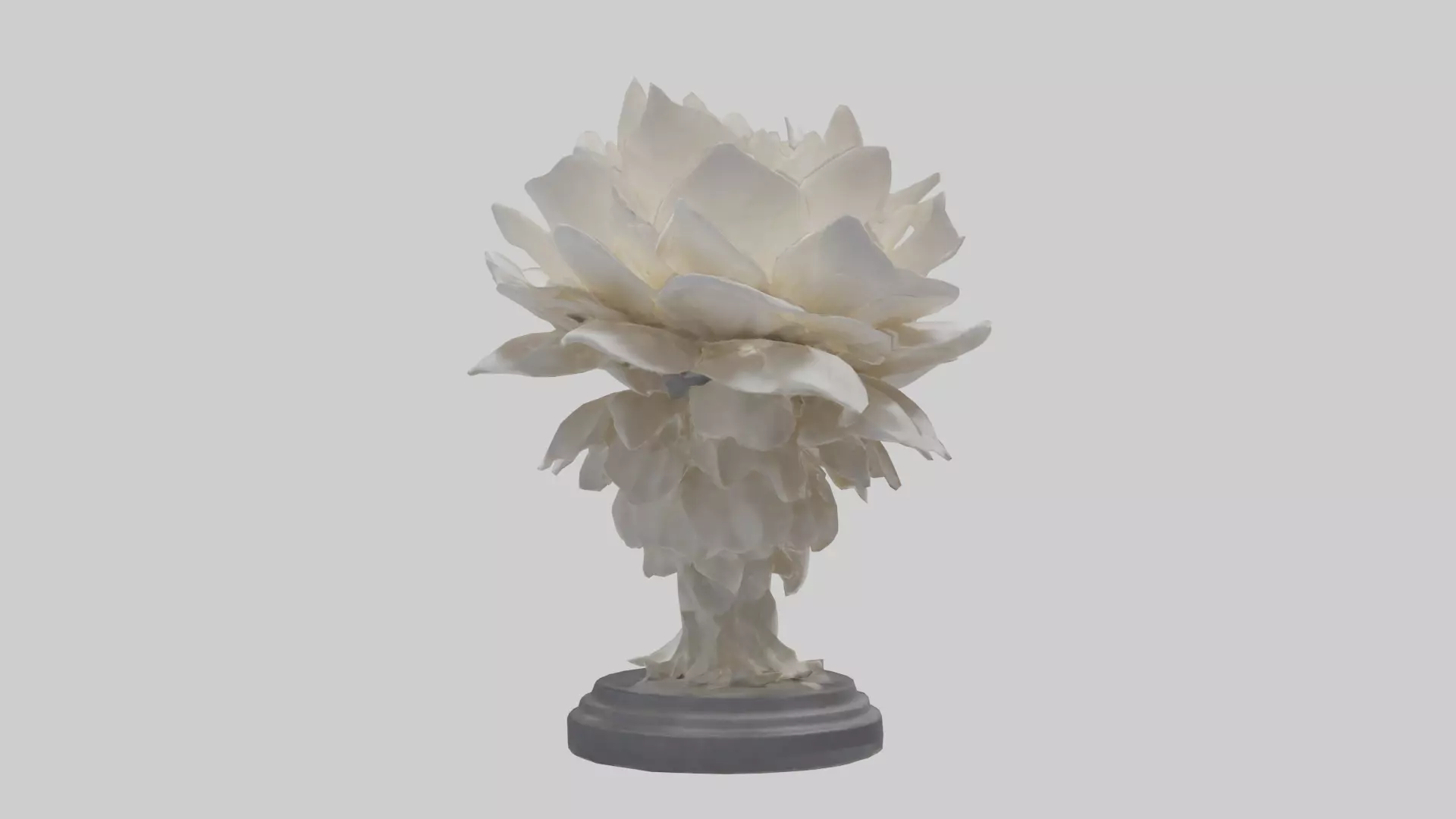 Petal Formation Statue model Low-poly 3D model_0