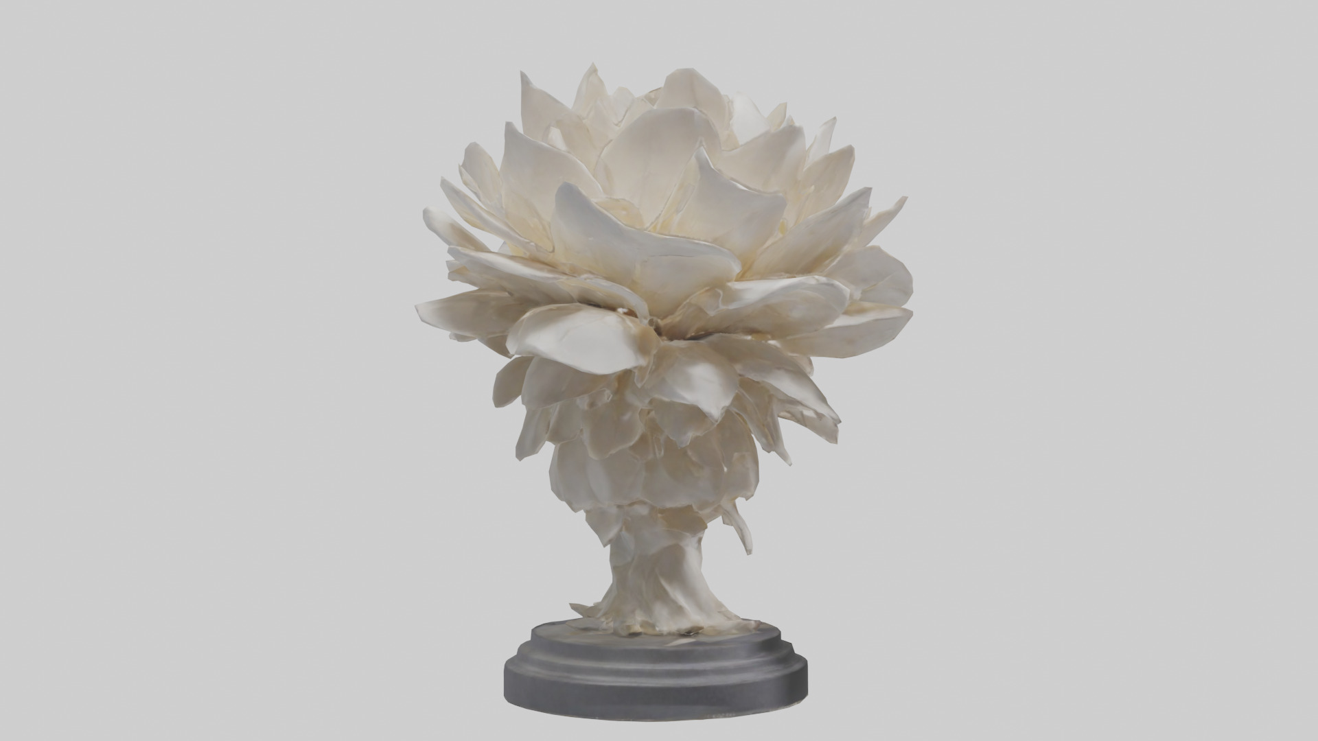 Petal Formation Statue model Low-poly 3D model_2